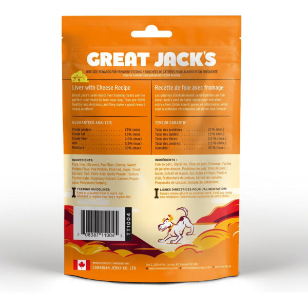 Great Jack’s Liver with Cheese Recipe Grain-Free Dog Treats